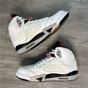 Jordan 5 White Cement size 9.5